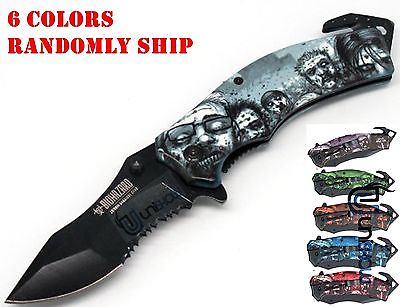 Unishow  Walking Dead Zombie Knife with Artwork - Assort Colors Color Randomly - Image 3